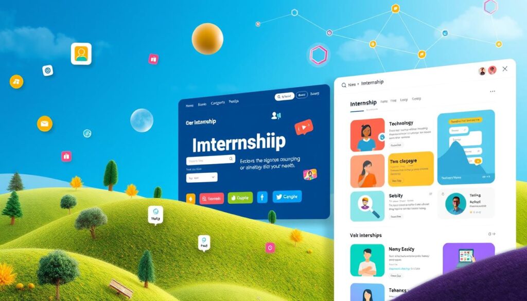 internship website features