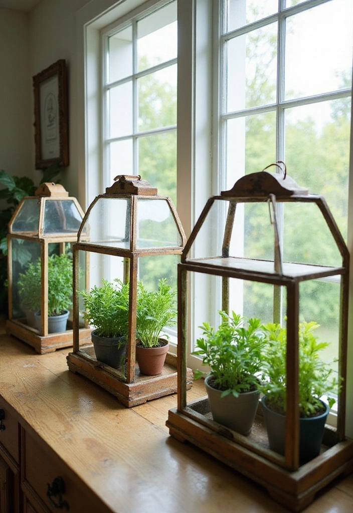 25 Easy DIY Decor Projects You Can Tackle This Weekend (Even if You're a Beginner!) - 13. Easy Mini Greenhouses from Frames