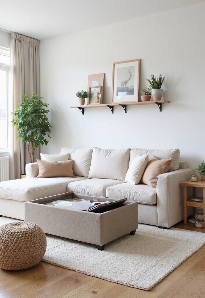 25 Living Room Decor Ideas That'll Transform Your Space into a Cozy Haven (You Won't Believe #12!) - 24. Utilize Smart Storage Solutions