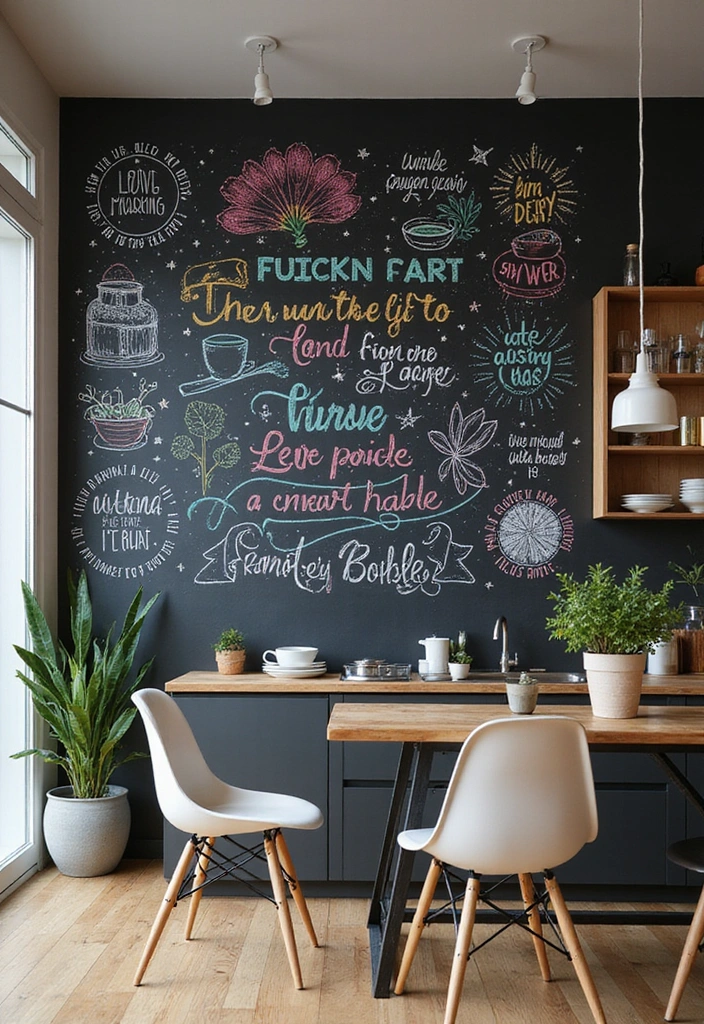 25 Easy DIY Decor Projects You Can Tackle This Weekend (Even if You're a Beginner!) - 23. Chalkboard Wall Art