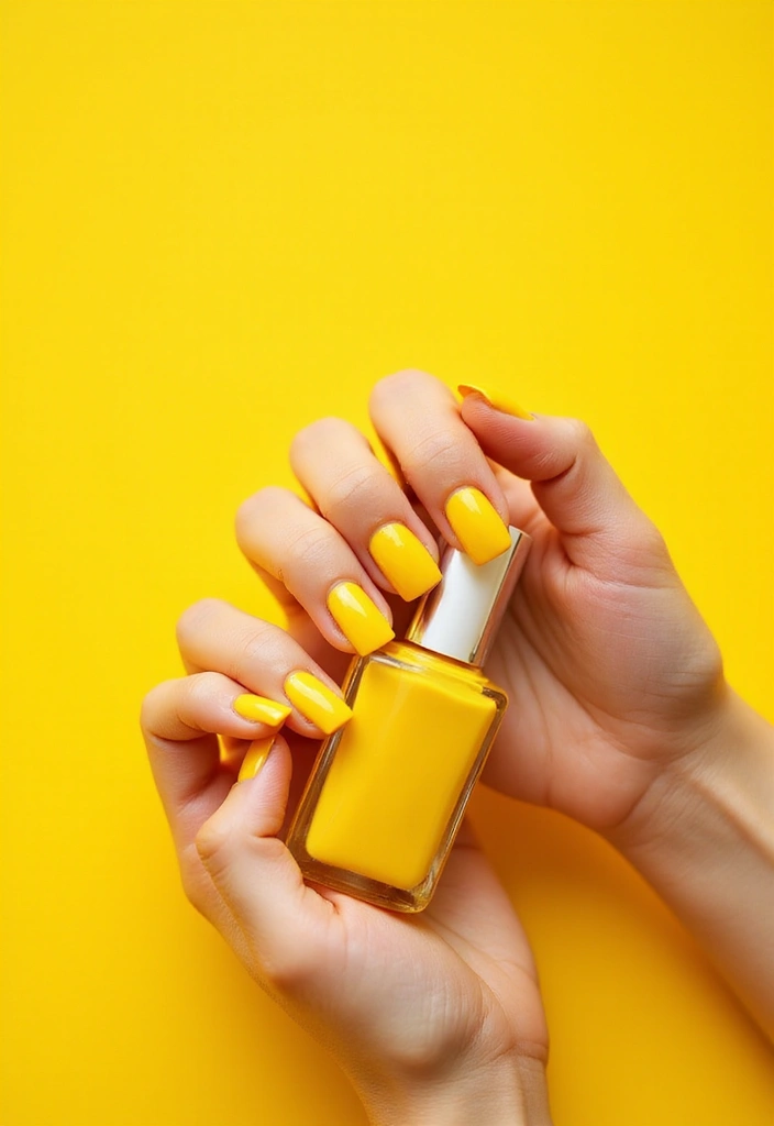 30 Must-Try Nail Colors for 2025: Get Ready to Turn Heads with #12! - 17. Sunshine Yellow