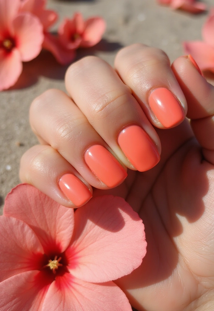 30 Must-Try Nail Colors for 2025: Get Ready to Turn Heads with #12! - 5. Soft Coral