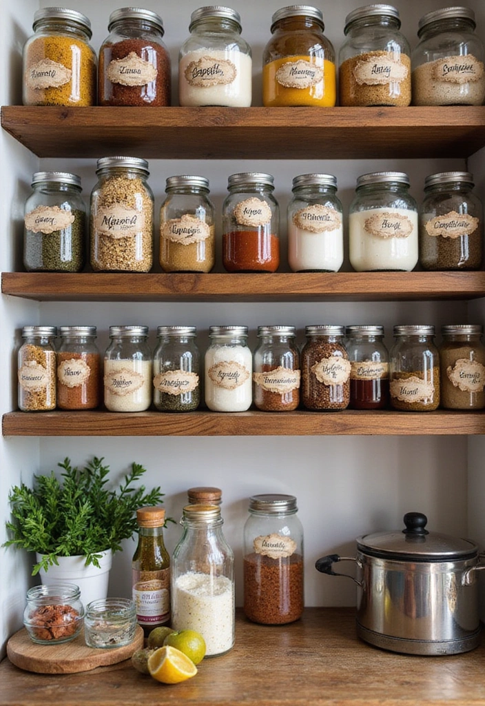 25 Easy DIY Decor Projects You Can Tackle This Weekend (Even if You're a Beginner!) - 2. Mason Jar Storage Solutions