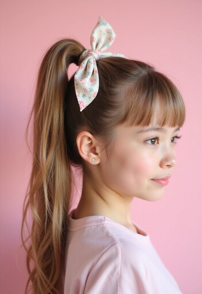 18 Stylish Ponytail Hairstyles That Will Elevate Your Everyday Look (Especially #7!) - 13. Ponytail with a Bow