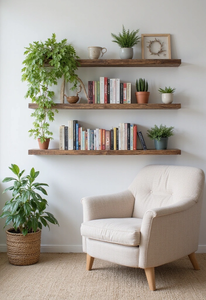 25 Easy DIY Decor Projects You Can Tackle This Weekend (Even if You're a Beginner!) - 19. Handmade Wall Shelves from Old Wood