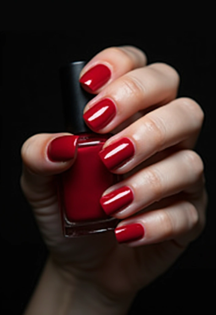 30 Must-Try Nail Colors for 2025: Get Ready to Turn Heads with #12! - 6. Classic Red