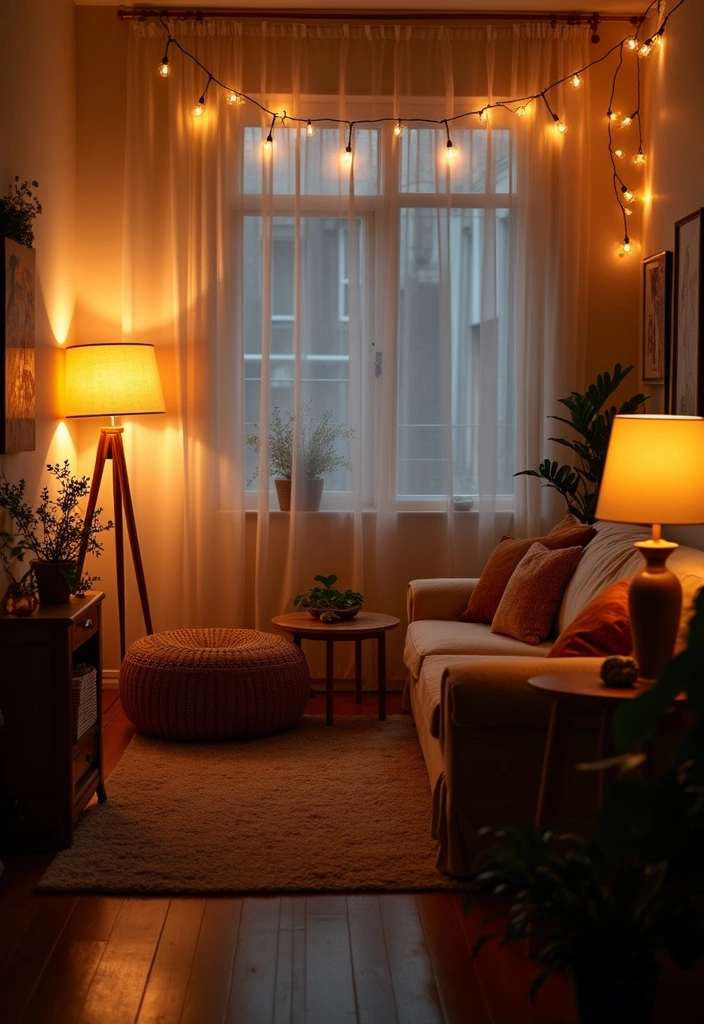 19 Small Apartment Decor Hacks That'll Make Your Space Feel Huge! - 5. Layer Lighting