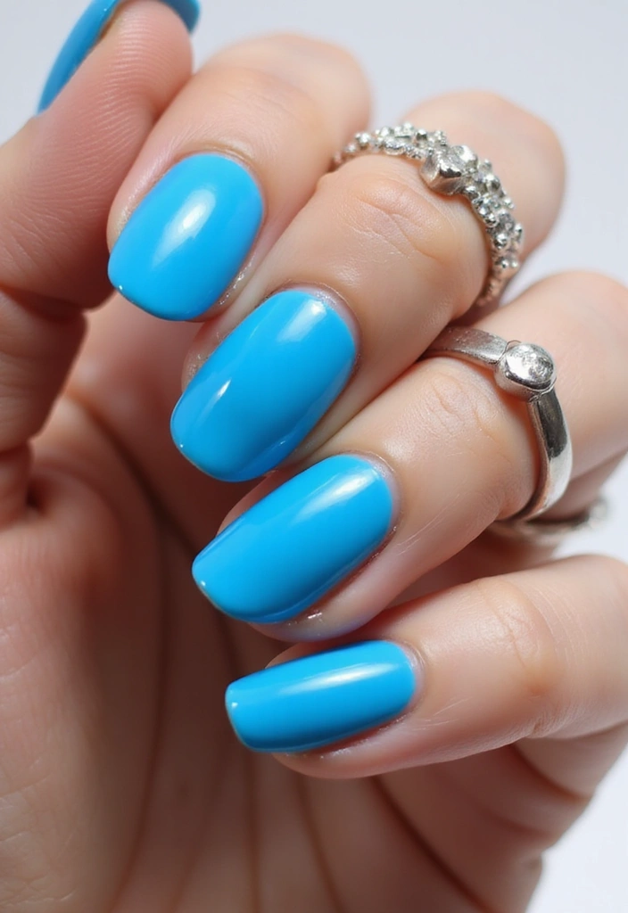 30 Must-Try Nail Colors for 2025: Get Ready to Turn Heads with #12! - 1. Electric Blue