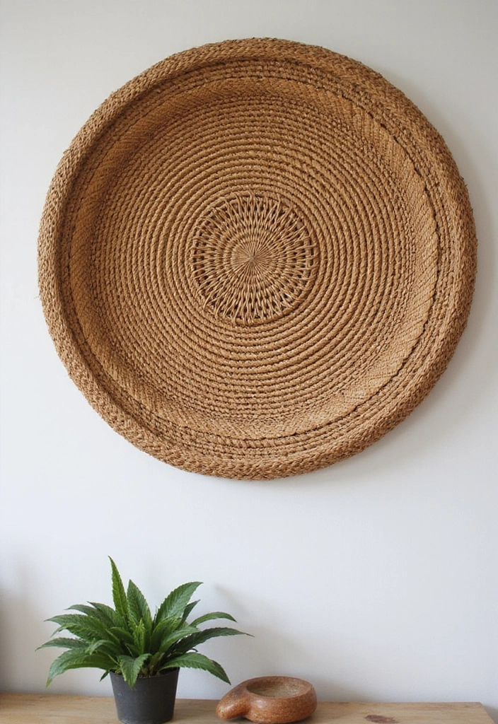 25 Easy DIY Home Decor Projects That’ll Transform Your Space in a Weekend! - 23. DIY Rattan Wall Art