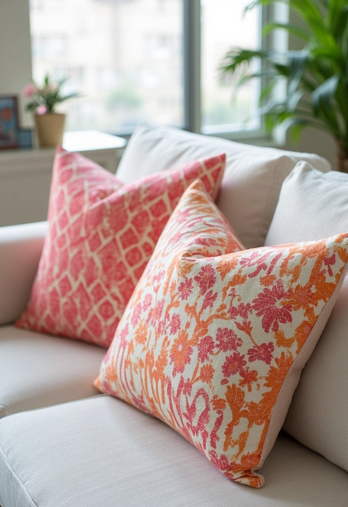 25 Easy DIY Home Decor Projects That’ll Transform Your Space in a Weekend! - 9. Stenciled Accent Pillows
