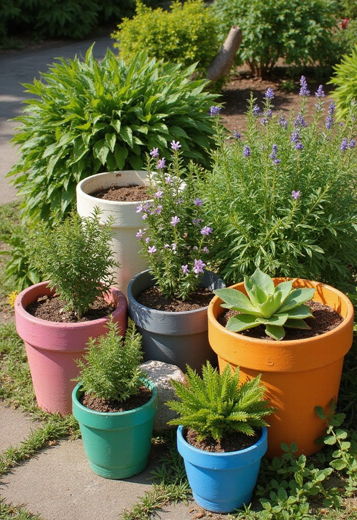 25 Stunning DIY Home Decor Ideas That'll Transform Your Space on a Budget! - 4. Painted Flower Pots