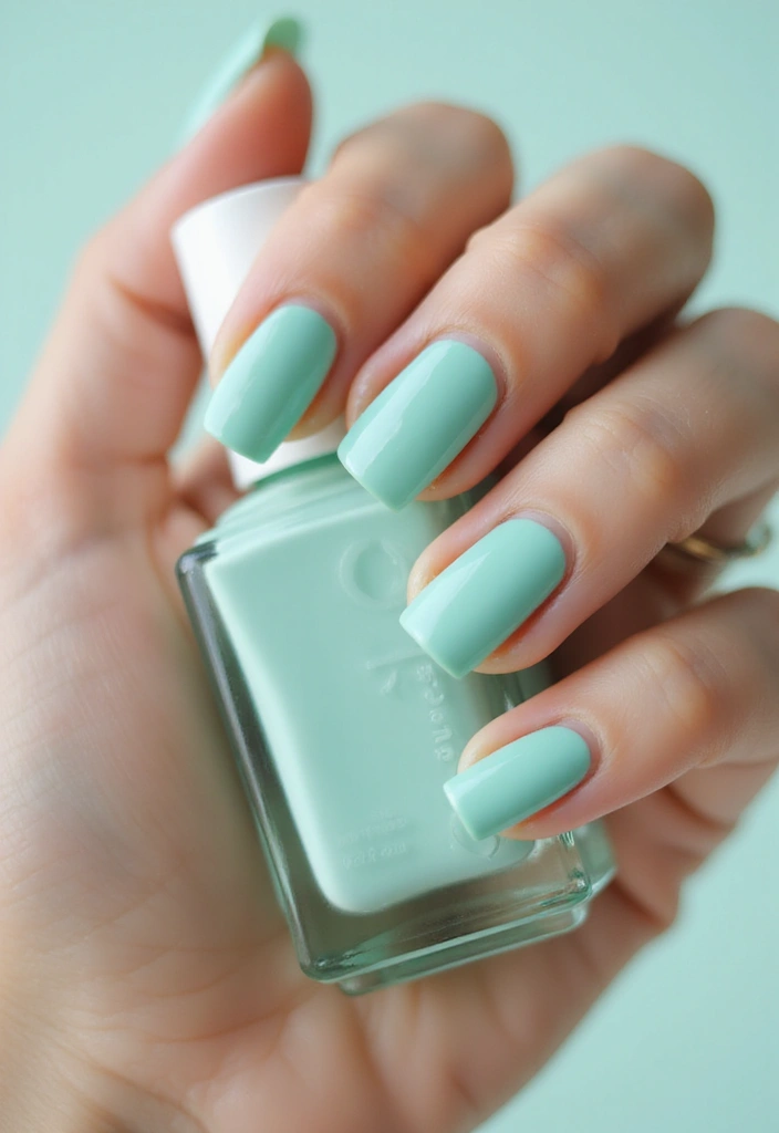 30 Must-Try Nail Colors for 2025: Get Ready to Turn Heads with #12! - 23. Cool Mint