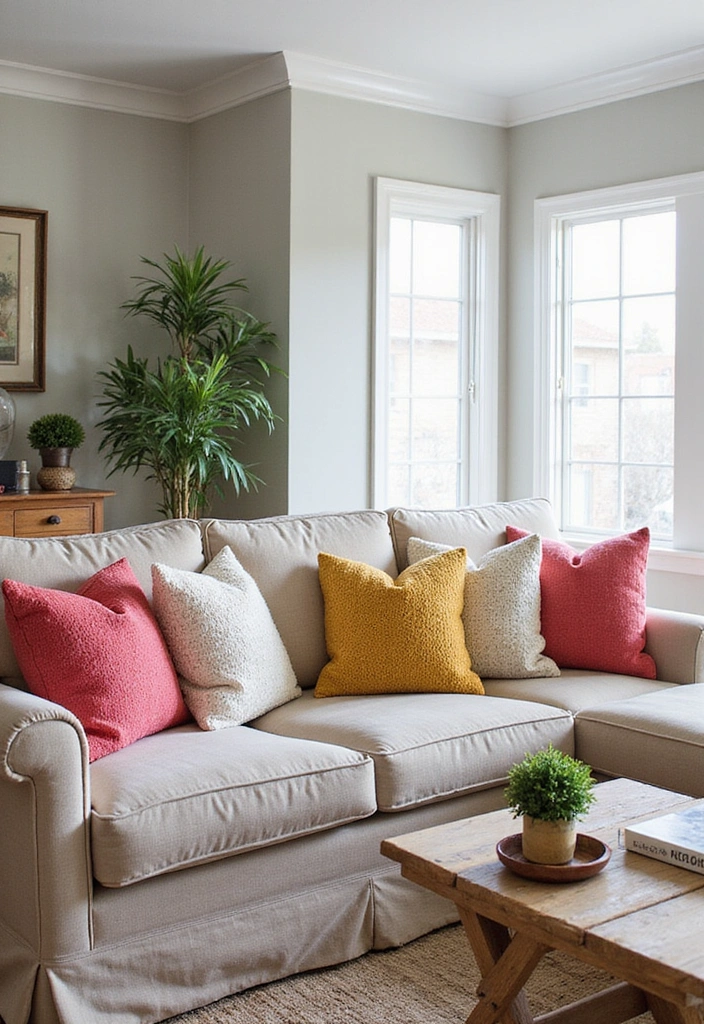 25 Stunning DIY Home Decor Ideas That'll Transform Your Space on a Budget! - 9. Decorative Throw Pillows