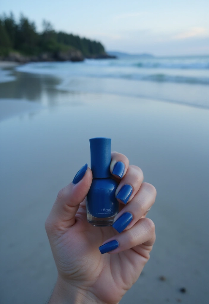 30 Must-Try Nail Colors for 2025: Get Ready to Turn Heads with #12! - 11. Deep Ocean Blue
