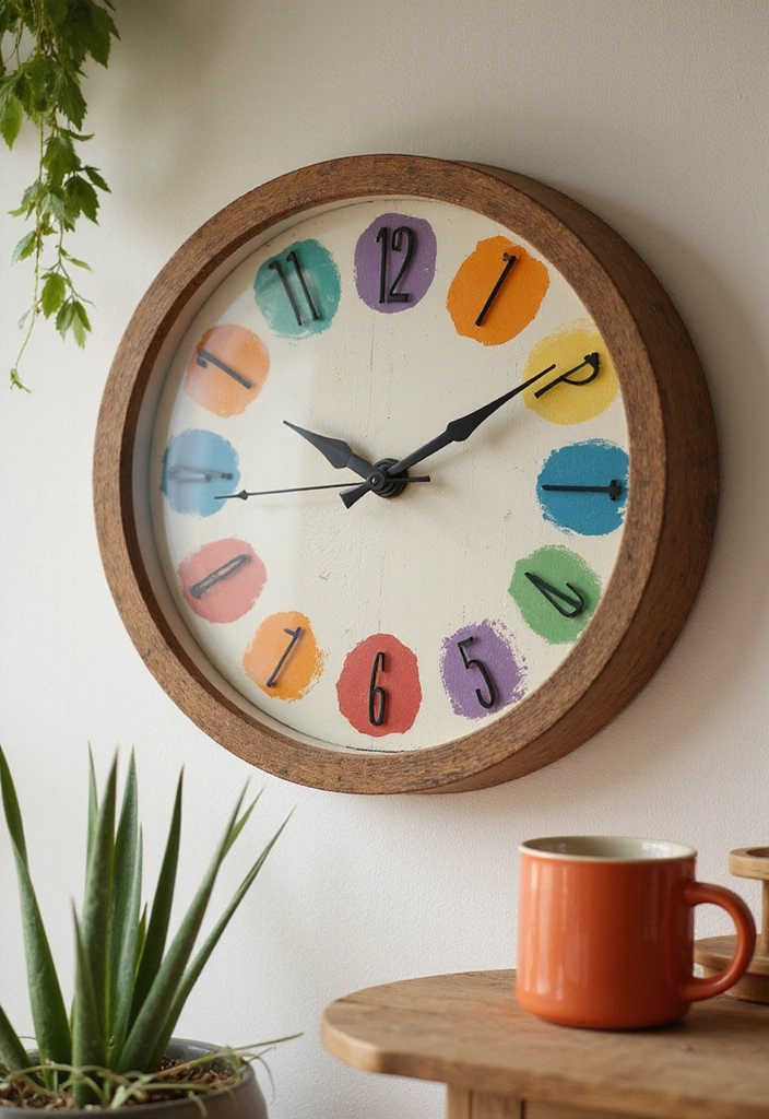 25 Easy DIY Home Decor Projects That’ll Transform Your Space in a Weekend! - 13. DIY Wall Clock