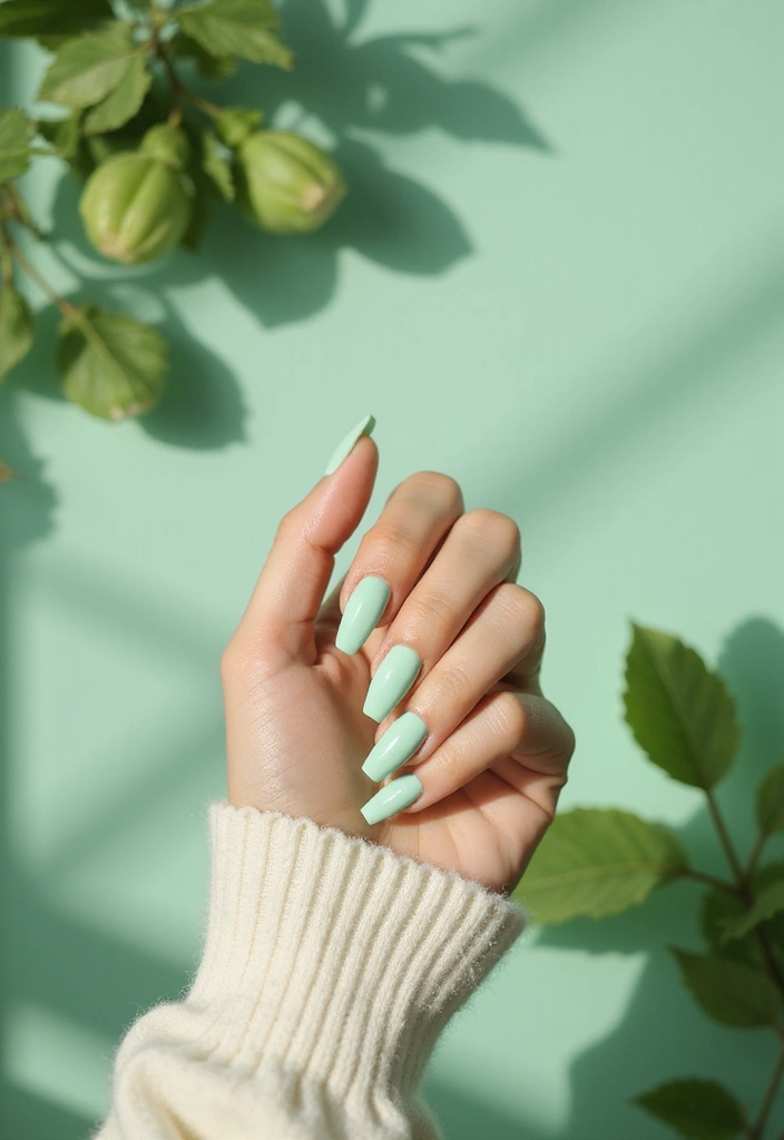 30 Must-Try Nail Colors for 2025: Get Ready to Turn Heads with #12! - 7. Mint Green