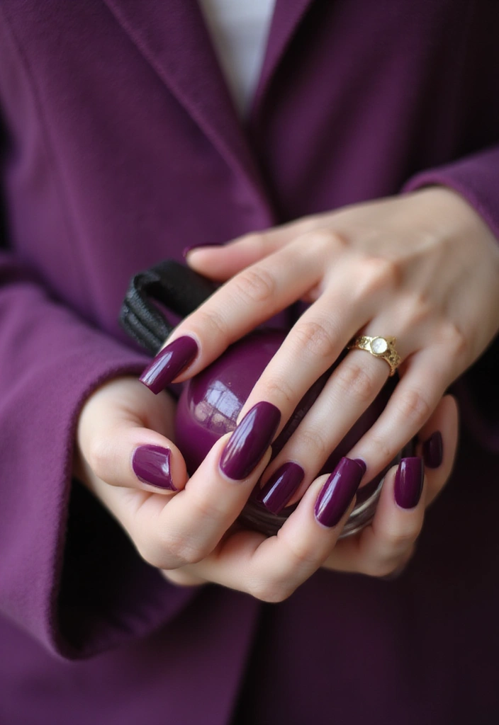 30 Must-Try Nail Colors for 2025: Get Ready to Turn Heads with #12! - 20. Berry Purple