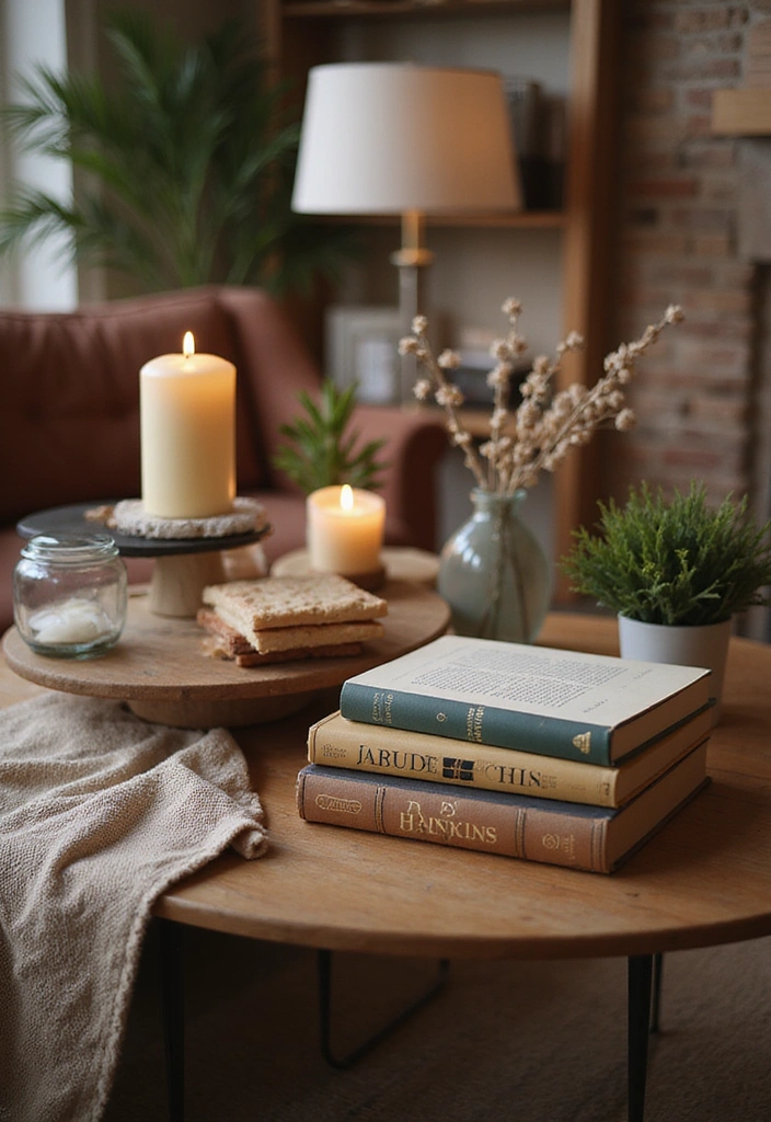 25 Living Room Decor Ideas That'll Transform Your Space into a Cozy Haven (You Won't Believe #12!) - 15. Cozy Coffee Table Setup