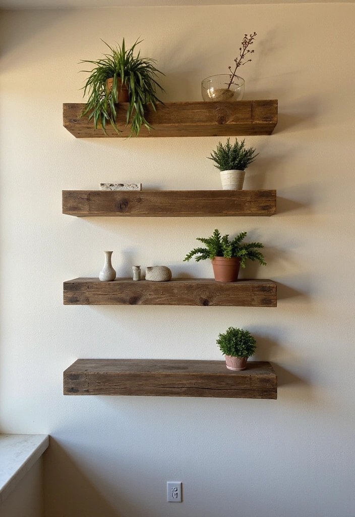 25 Stunning DIY Home Decor Ideas That'll Transform Your Space on a Budget! - 3. Pallet Wood Shelves