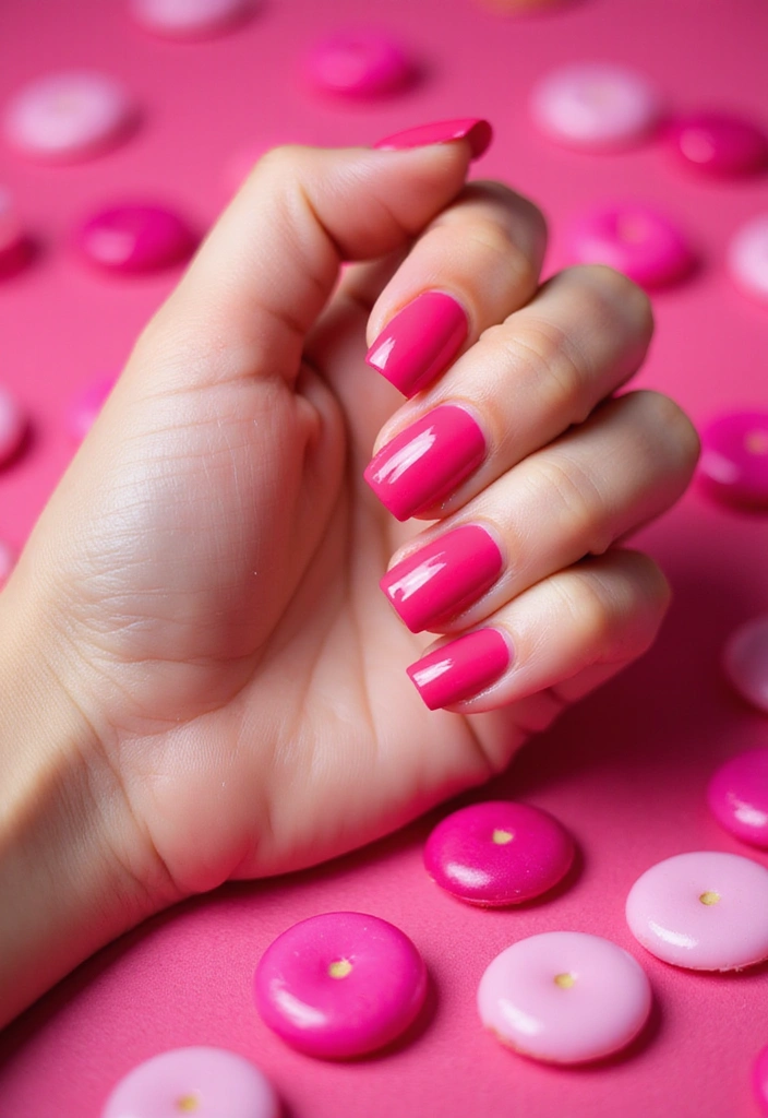 30 Must-Try Nail Colors for 2025: Get Ready to Turn Heads with #12! - 15. Fuchsia Pink