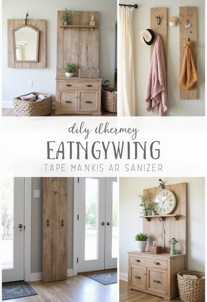 25 Stunning DIY Home Decor Ideas That'll Transform Your Space on a Budget! - 22. DIY Entryway Organizer