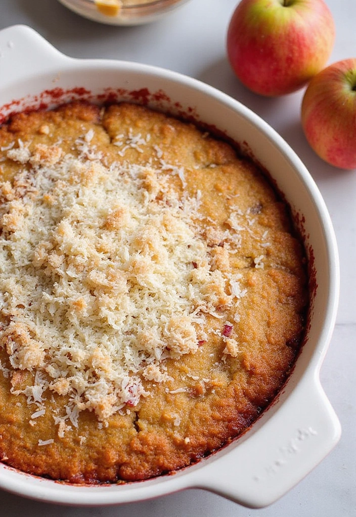 15 Decadent Rhubarb Crumble Recipes You’ll Want to Make Again and Again! - 4. Rhubarb Coconut Crumble