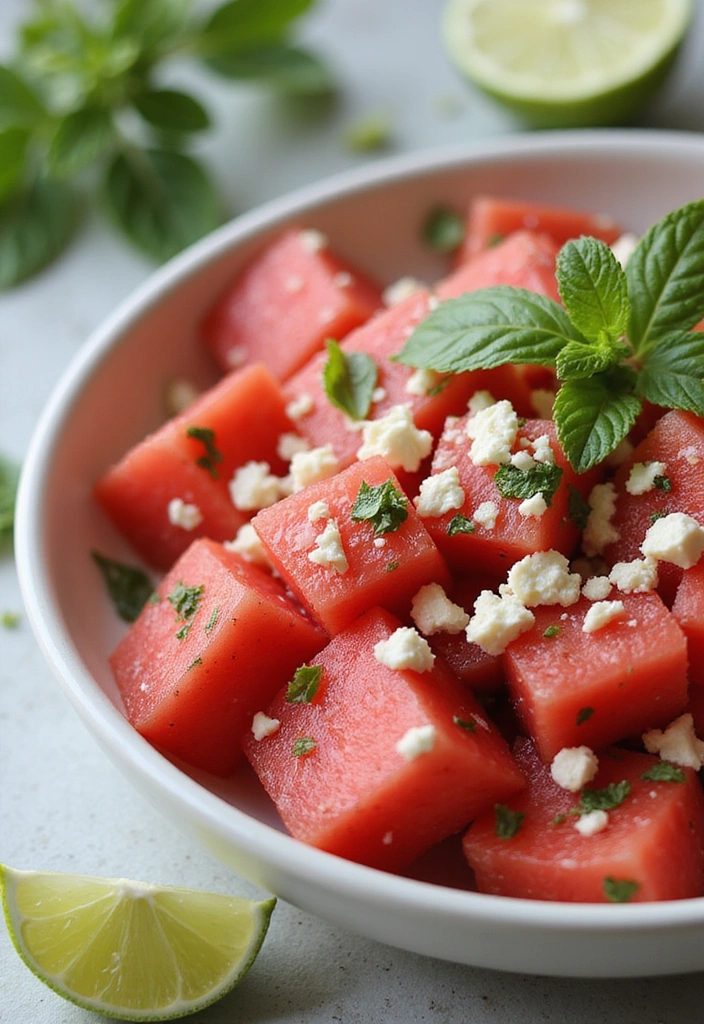 15 Insanely Easy Summer Meals That'll Keep You Cool and Refreshed! - 1. Zesty Watermelon Salad