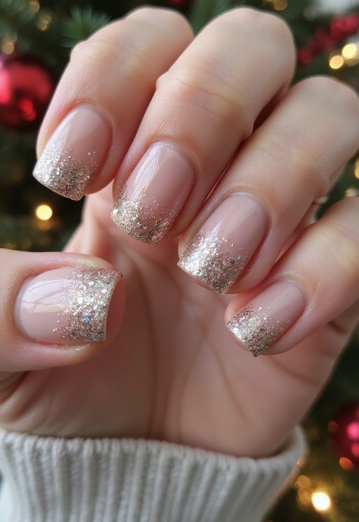 11 Nail Art Techniques to Perfect Your French Nails (You’ll Be a Pro After #5!) - 2. Glitter Ombre