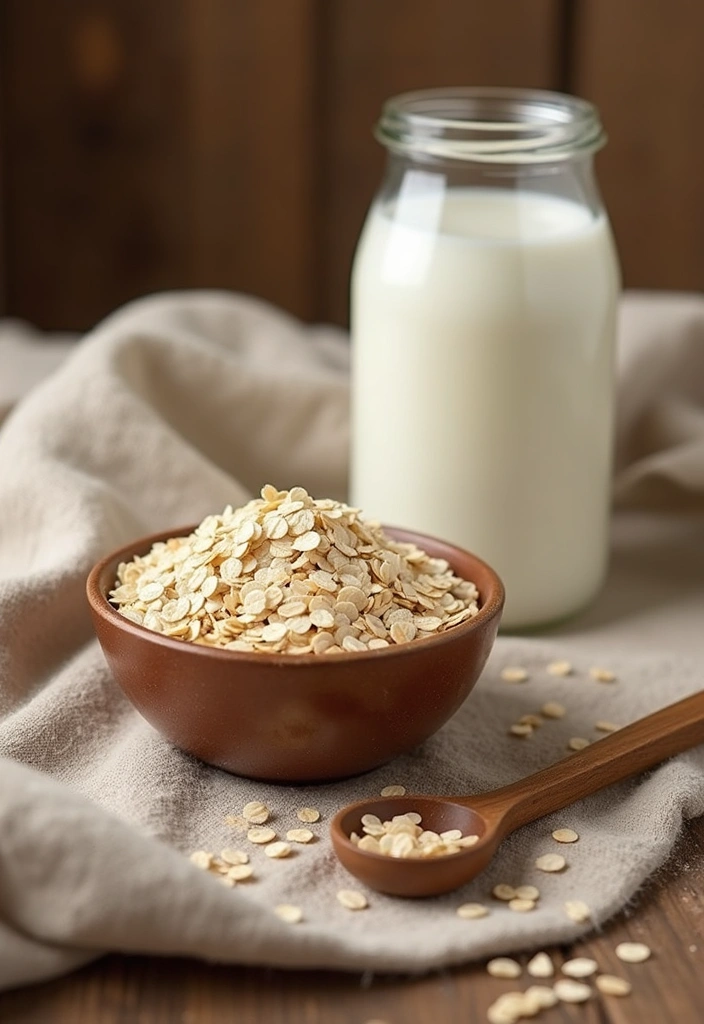 10 Hydrating Face Masks You Can Make at Home (You'll Love #3!) - 5. Oatmeal & Milk Calming Mask