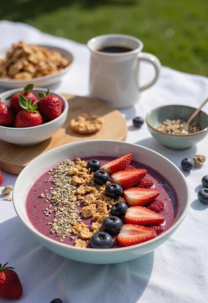 16 Delicious Vegetarian Summer Meals That Will Make You Forget About Meat! - 16. Berry Smoothie Bowl