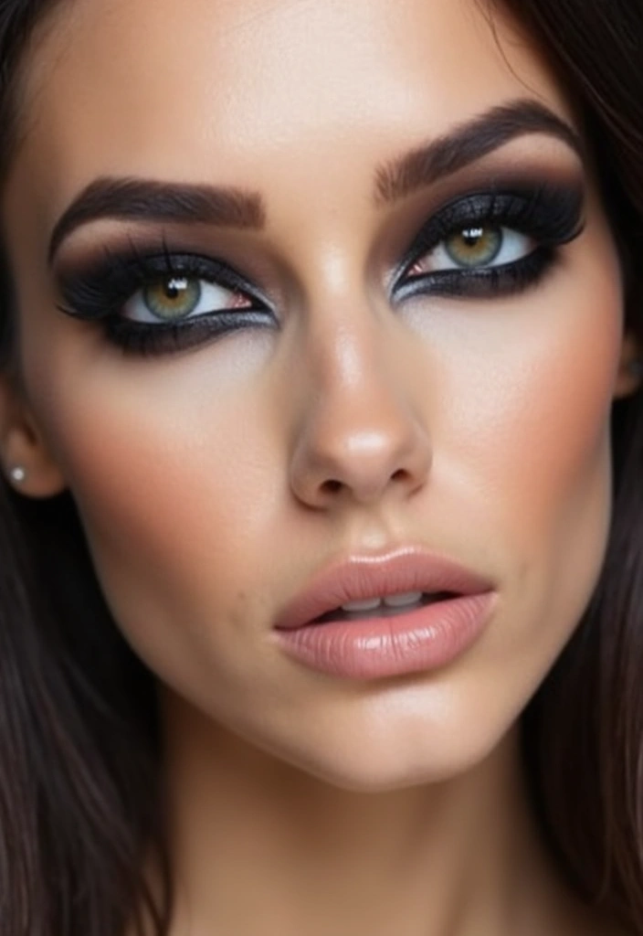 15 Eyeliner and Eyeshadow Techniques That Will Give You Smoky Eyes Like a Pro! - 1. Classic Black Smoky Eye