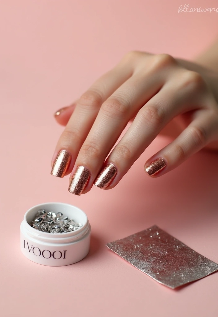 20 Trendy Nail Designs You Can DIY at Home (Wait Until You See #14!) - 15. Foil Accent Nails