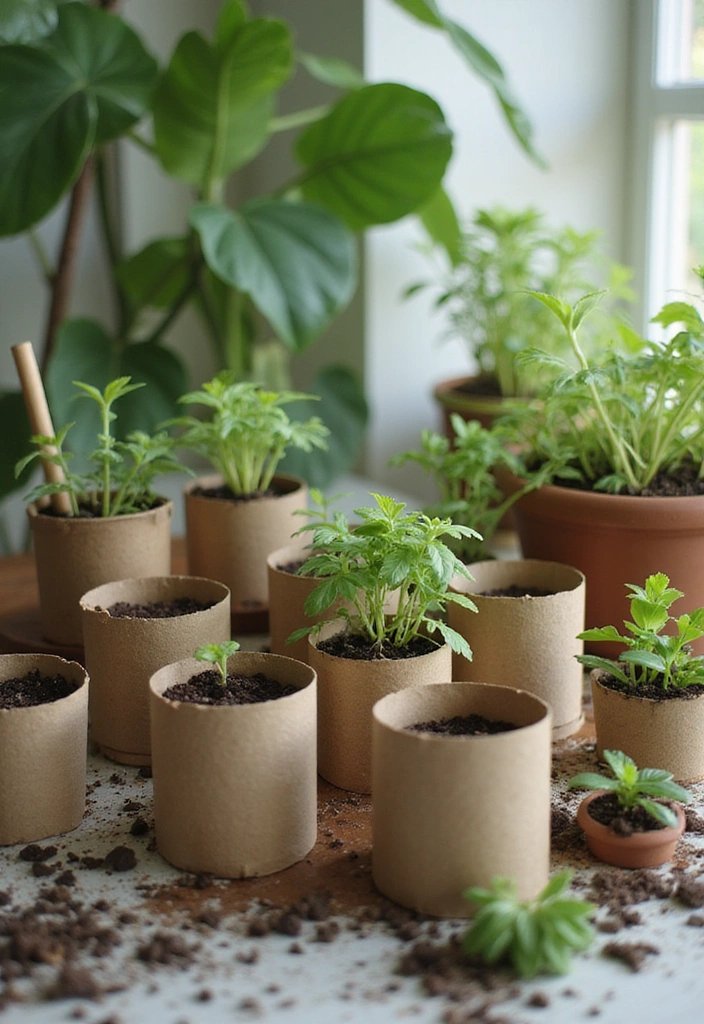 17 Genius Gardening Hacks That Will Change the Way You Grow (Tip #9 Will Blow Your Mind!) - 11. DIY Seedling Pots from Toilet Paper Rolls