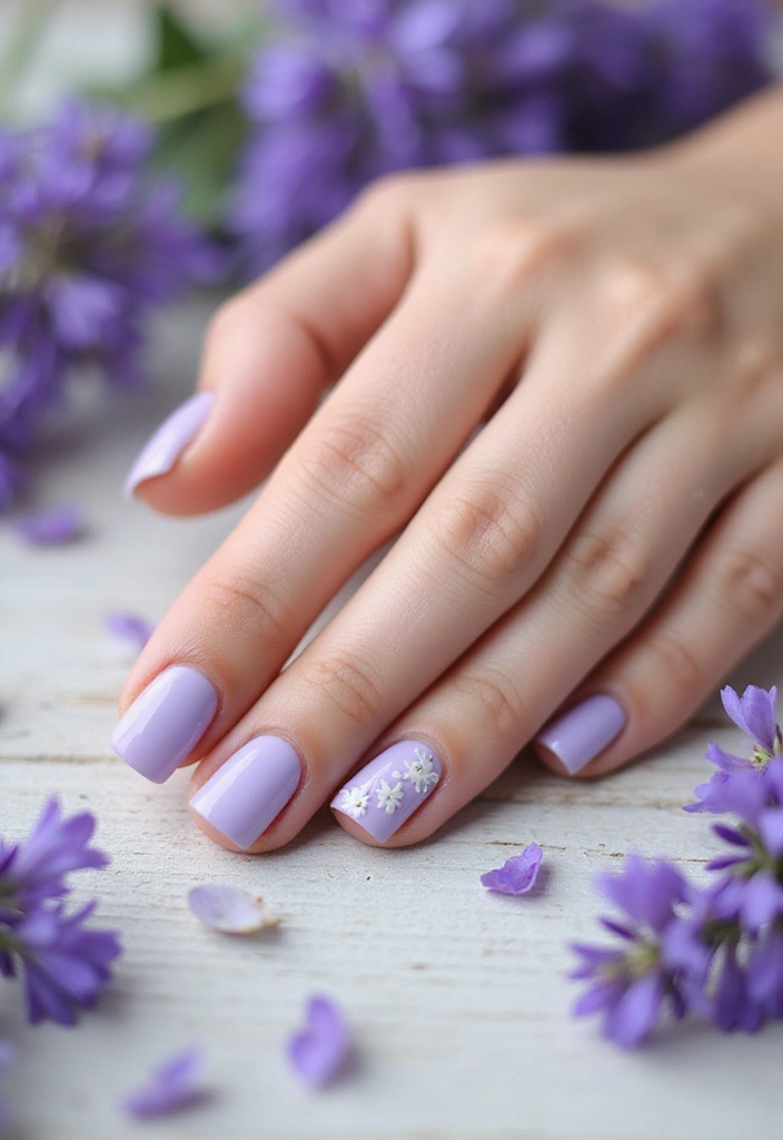 13 Pastel Summer Nails That Are Perfect for a Sweet, Dreamy Look! - 2. Lavender Fields