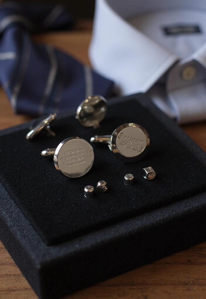 17 Stylish Father's Day Gifts He Won't Want to Take Off (Check Out #8!) - 6. Custom Engraved Cufflinks
