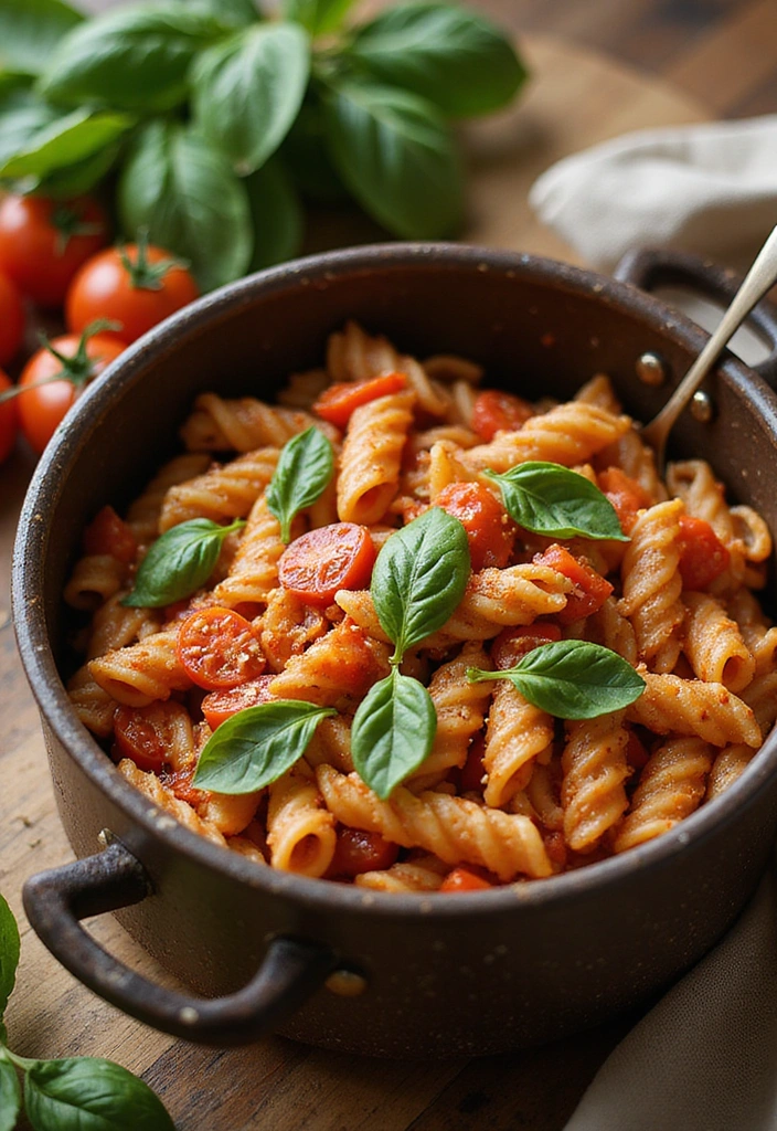 16 Pasta Recipes That Will Make You a Kitchen Superstar (Don’t Skip #11!) - 4. One-Pot Tomato Basil Pasta