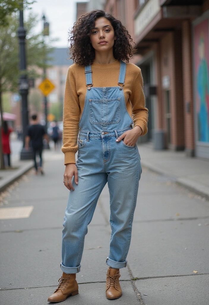 15 Casual Outfits That'll Make You Look Effortlessly Chic (Wait Until You See #8!) - 8. Chic Overalls Look