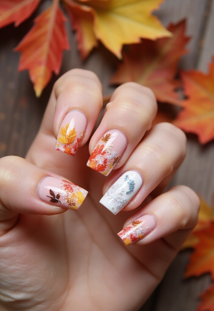 22 Luxury French Nail Ideas That Will Make You Feel Like Royalty! (Perfect for Events!) - 12. Seasonal Inspired French Nails