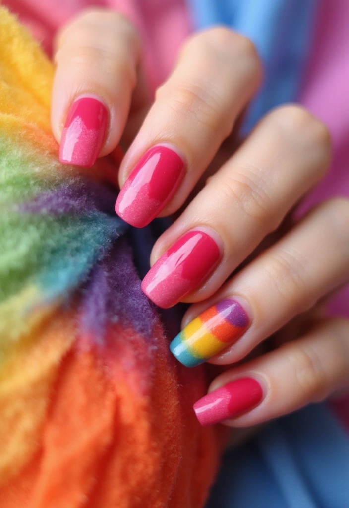 13 Gorgeous French Tip Nail Shapes That Will Complement Your Style Perfectly! - 7. Lipstick Tips for a Playful Spin