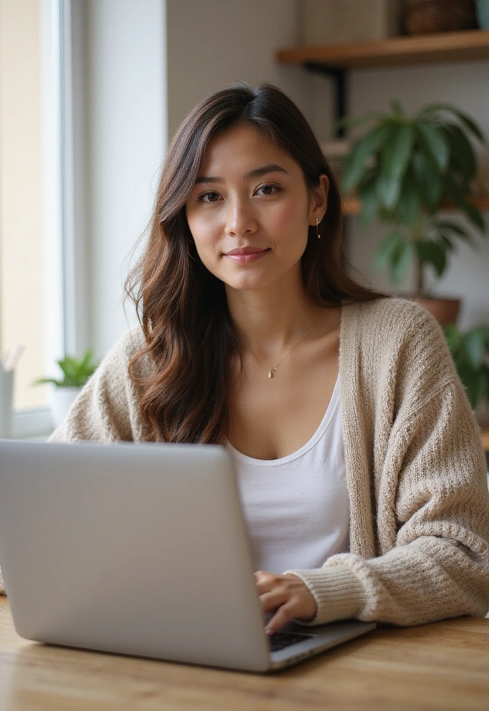 20 Comfy Work-from-Home Outfits That’ll Keep You Productive and Stylish! - 3. Cozy Cardigan Over a Basic Tee