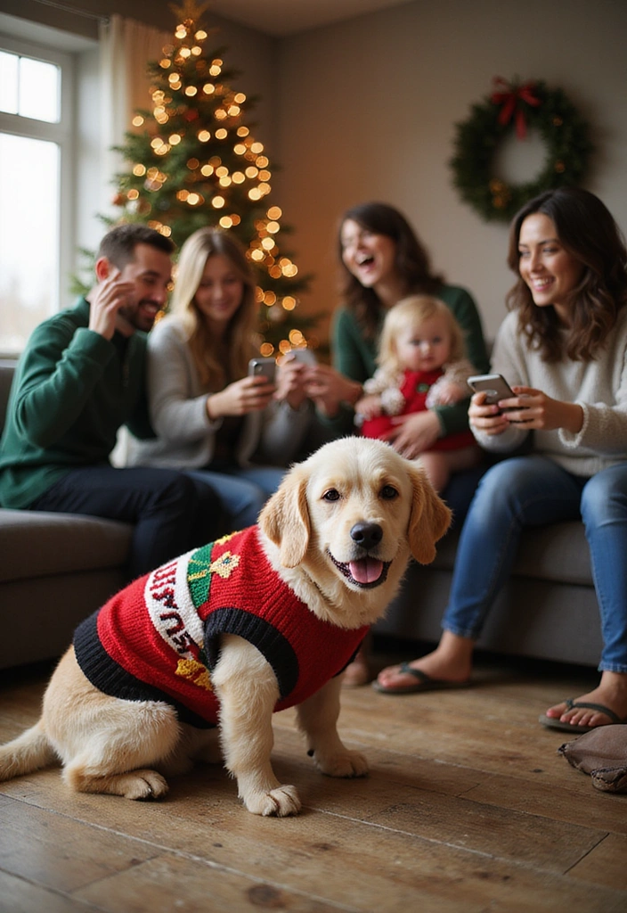 21 Quirky White Elephant Gifts Perfect for Your Holiday Party (Shocking #10 Will Leave You Speechless!) - 14. The ‘Christmas Sweater’ Pet Costumes