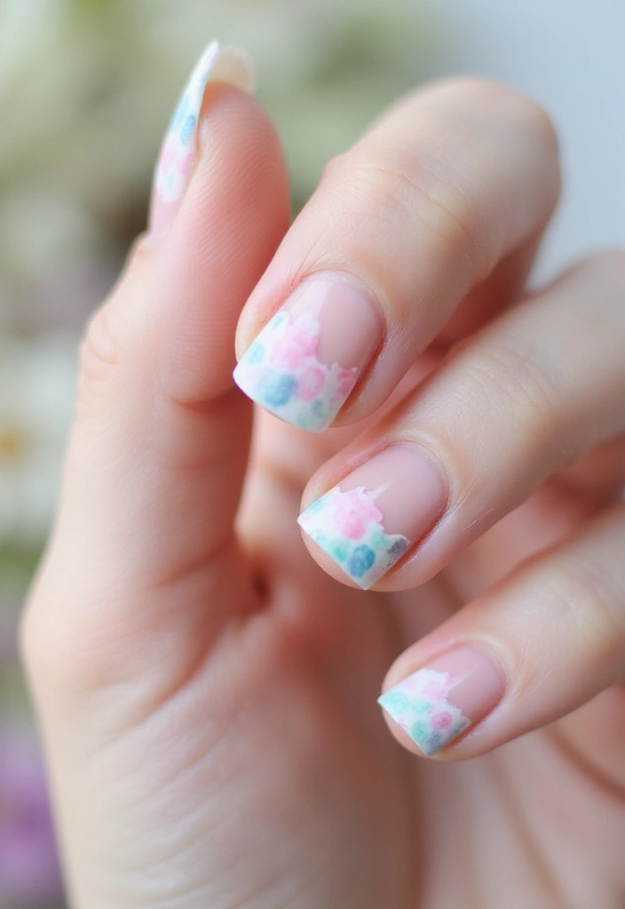 14 Luxury French Tip Nails That Will Make You Feel Like a Million Bucks (Don't Miss #9!) - 10. Watercolor Effects