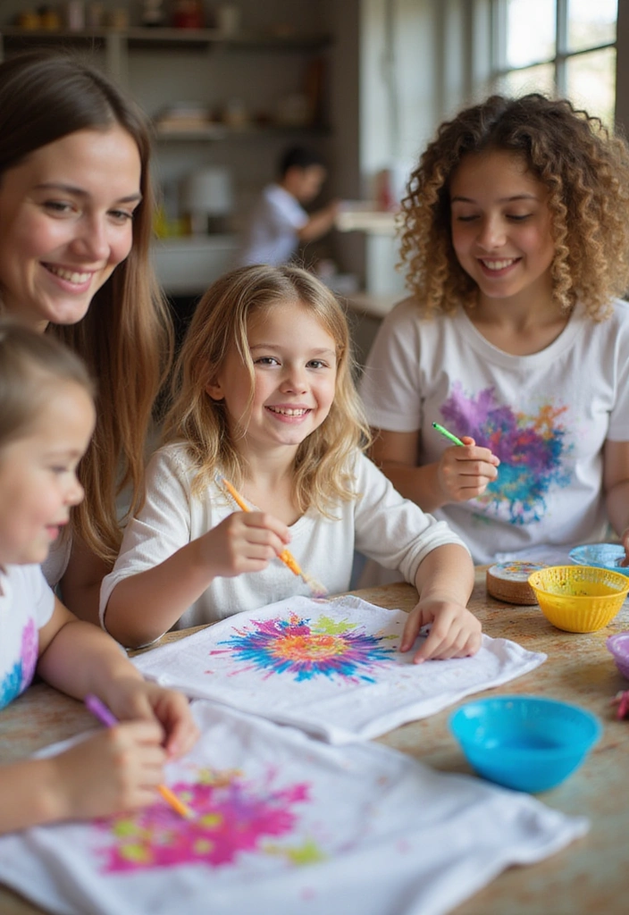 20 Fun Family Bonding Activities That Will Bring You Closer (You’ll Love #12!) - 12. DIY Family T-shirts