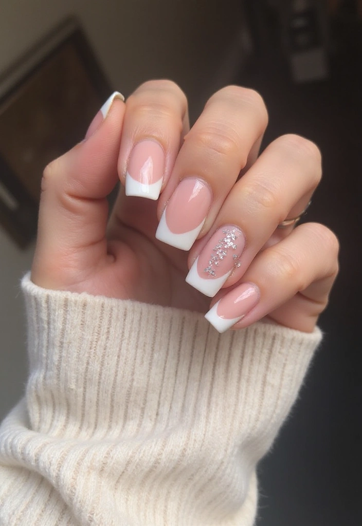 25 DIY French Nail Designs That Are Shockingly Simple (and Gorgeous!) - 21. Classic with a Twist