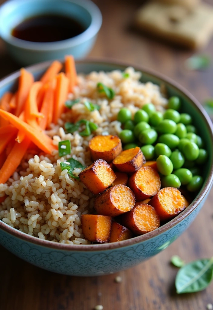 13 Colorful Summer Grain Bowls You Can Customize for Every Craving! - 2. Sweet and Savory Asian Bowl