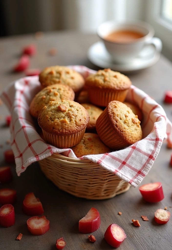 11 Scrumptious Vegan Rhubarb Recipes You Never Knew You Needed! - 6. Rhubarb Vegan Muffins