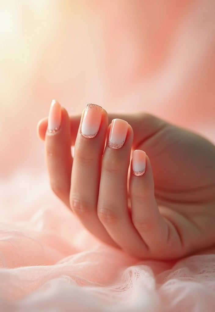 20 Bold French Nail Color Combinations You Need to Try Now (Don’t Miss #7!) - 6. Peach and Rose Gold