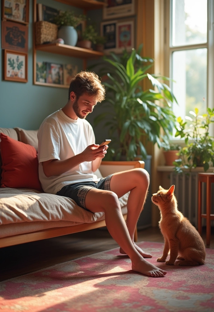 20 Comfy Work-from-Home Outfits That’ll Keep You Productive and Stylish! - 9. Oversized Tee and Bike Shorts