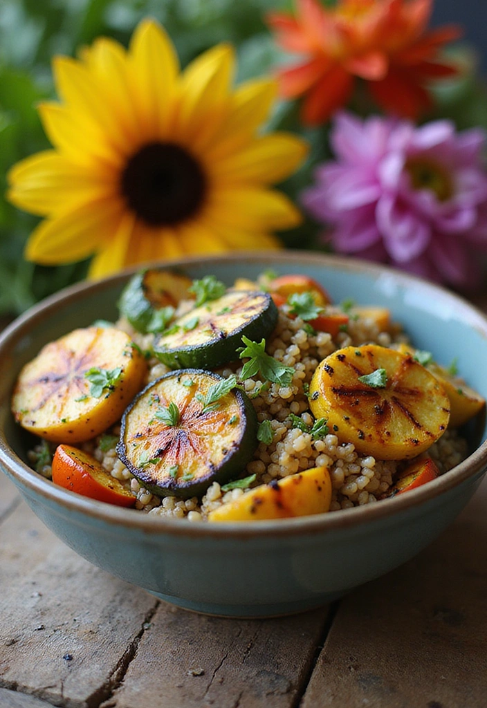 15 Easy Summer Meals That'll Make You Wonder How You Ever Lived Without Them! - 1. Grilled Vegetable and Quinoa Salad