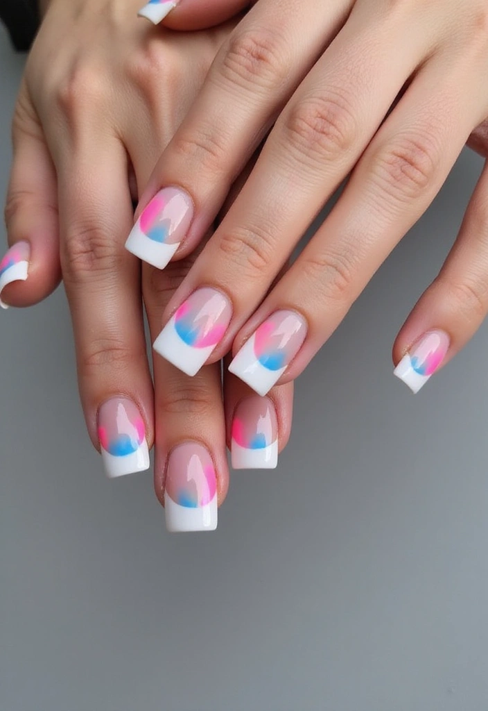 9 Ombre French Nail Techniques That Will Leave You Breathless (Learn #3!) - 2. Neon Ombre French